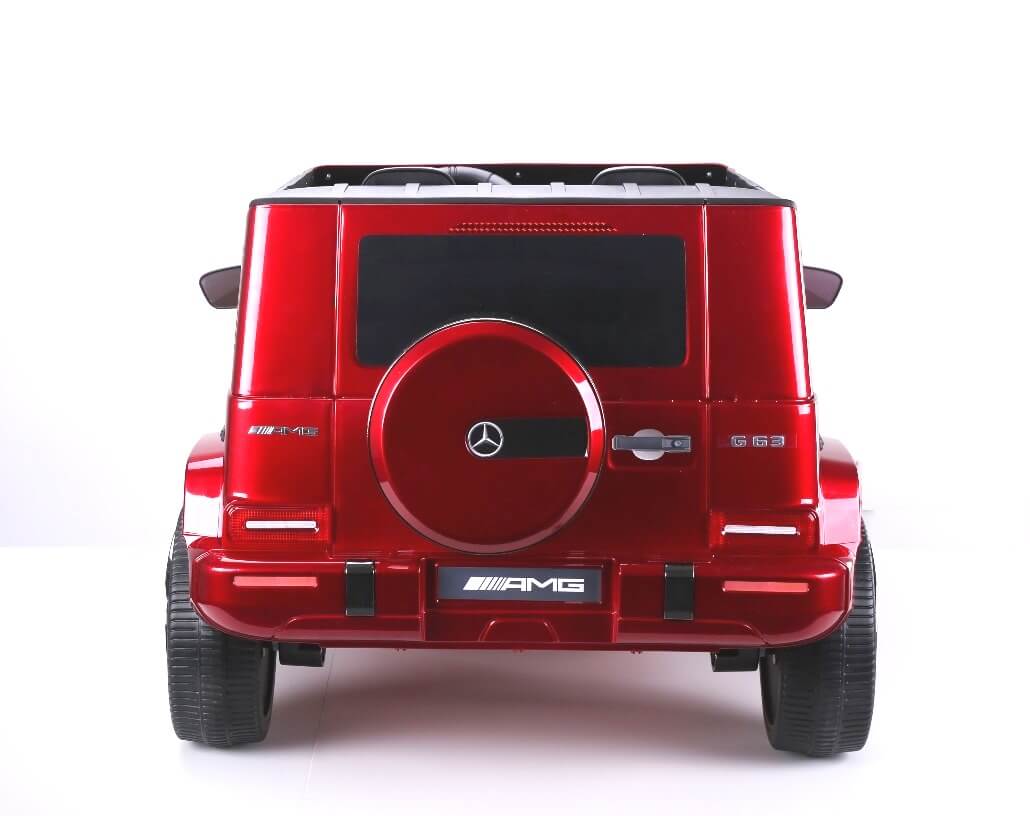 Masinuta electrica pentru copii cu 2 locuri, Mercedes AMG G63 NOU XXL 24V 200W 4x4 (s307) Visiniu metalizat - imagine 6