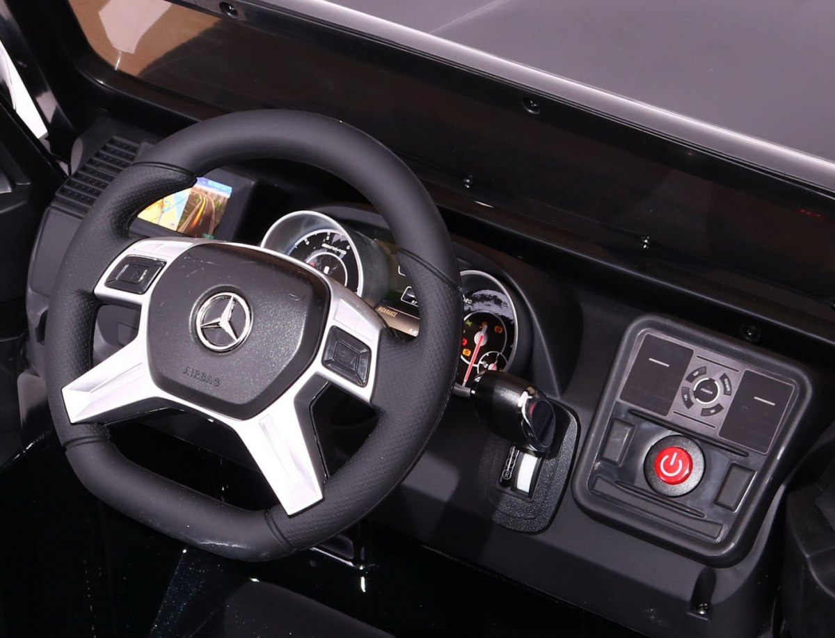 Masinuta electrica pentru copii MERCEDES AMG G65, Alb metalizat - imagine 6