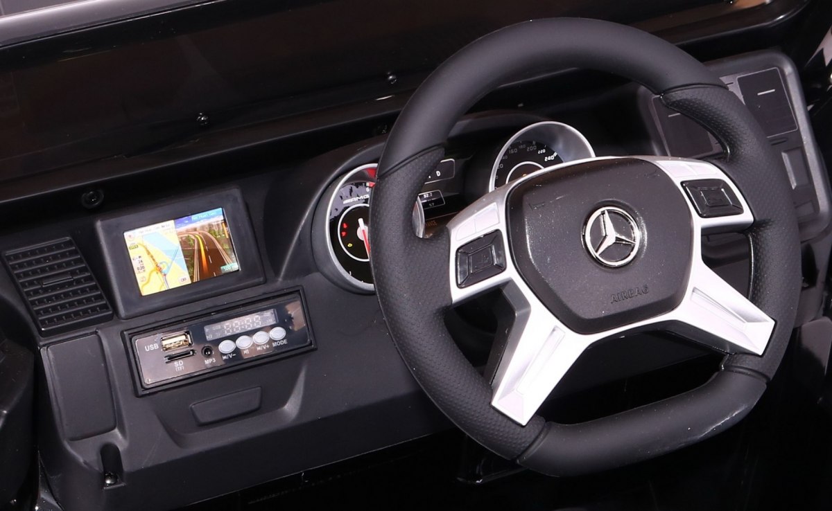 Masinuta electrica pentru copii MERCEDES AMG G65, Negru metalizat - imagine 7