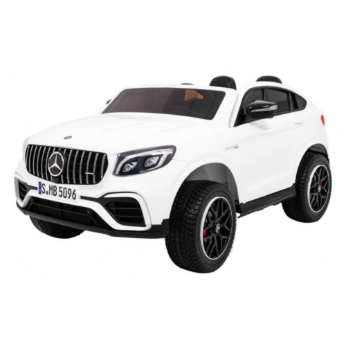 Masinuta electrica pentru copii cu 2 locuri Mercedes AMG GLC 63s 4×4 cu ecran LCD (XMX608) Alb
