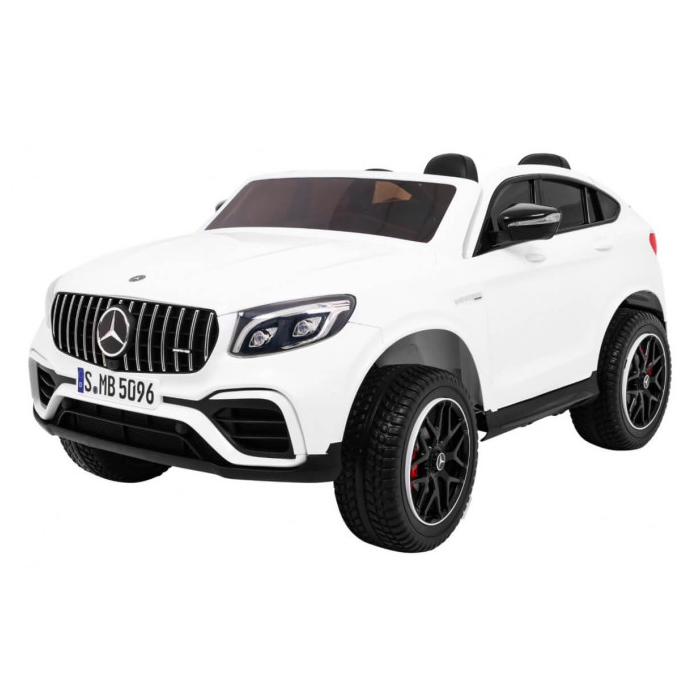 Masinuta electrica pentru copii cu 2 locuri Mercedes AMG GLC 63s 4x4 cu ecran LCD (XMX608) Alb
