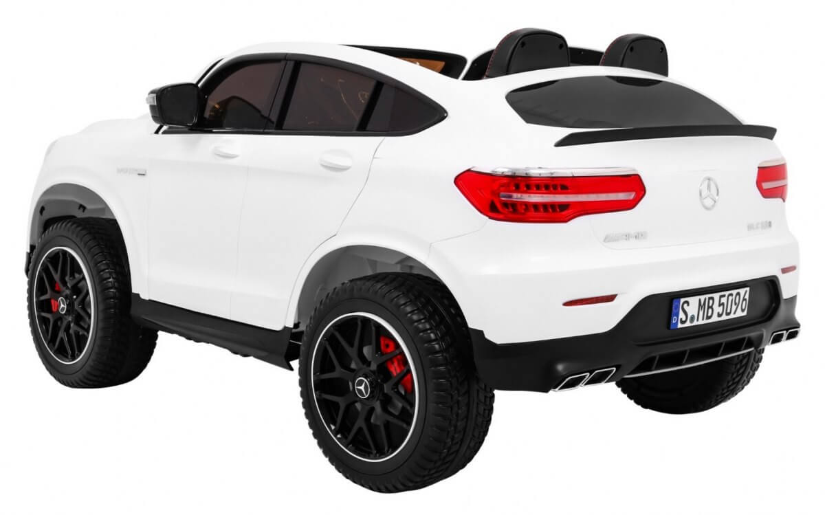 Masinuta electrica pentru copii cu 2 locuri Mercedes AMG GLC 63s 4x4 cu ecran LCD (XMX608) Alb - imagine 3