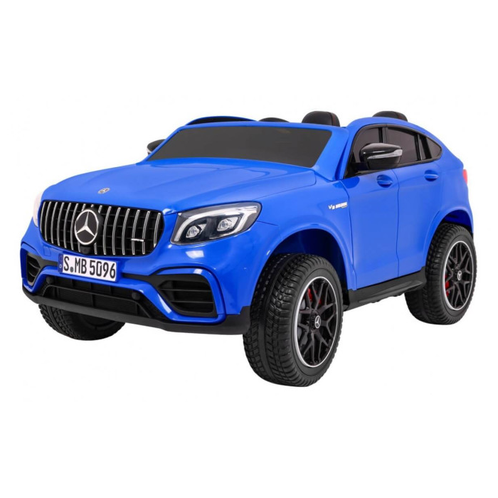 Masinuta electrica pentru copii cu 2 locuri Mercedes AMG GLC 63s 4x4 cu ecran LCD (XMX608) Albastru