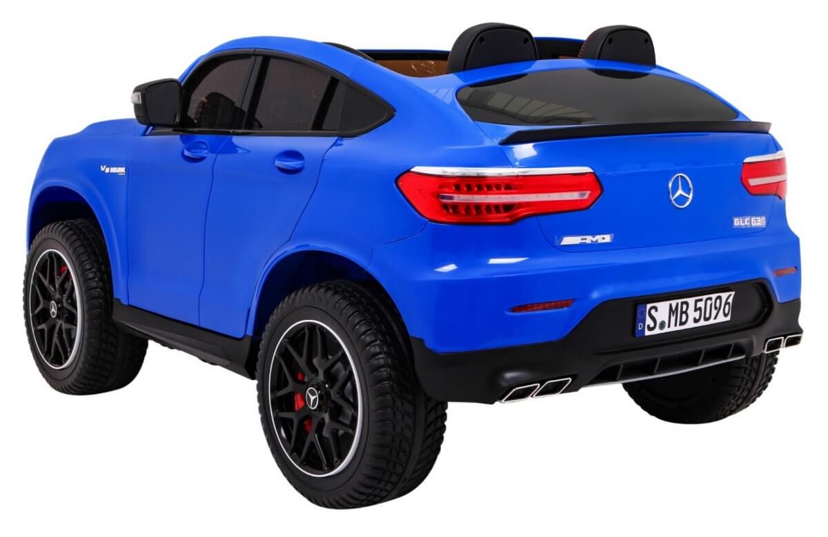 Masinuta electrica pentru copii cu 2 locuri Mercedes AMG GLC 63s 4x4 cu ecran LCD (XMX608) Albastru - imagine 3