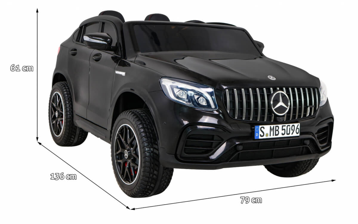 Masinuta electrica pentru copii cu 2 locuri Mercedes AMG GLC 63s 4x4 cu ecran LCD (XMX608) Negru - imagine 2