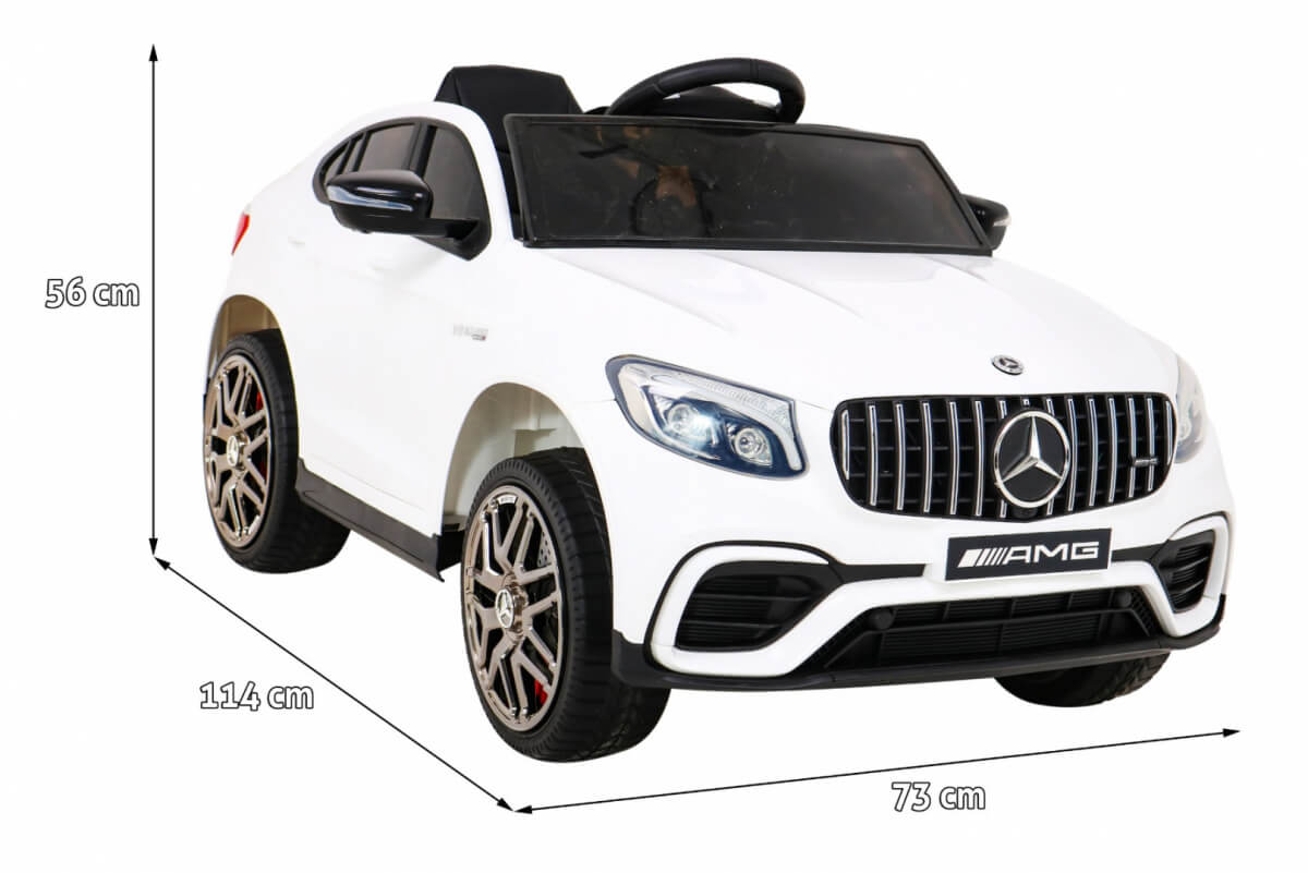 Masinuta electrica pentru copii Mercedes AMG GLC63s 4x4 (5688) Alb - imagine 2