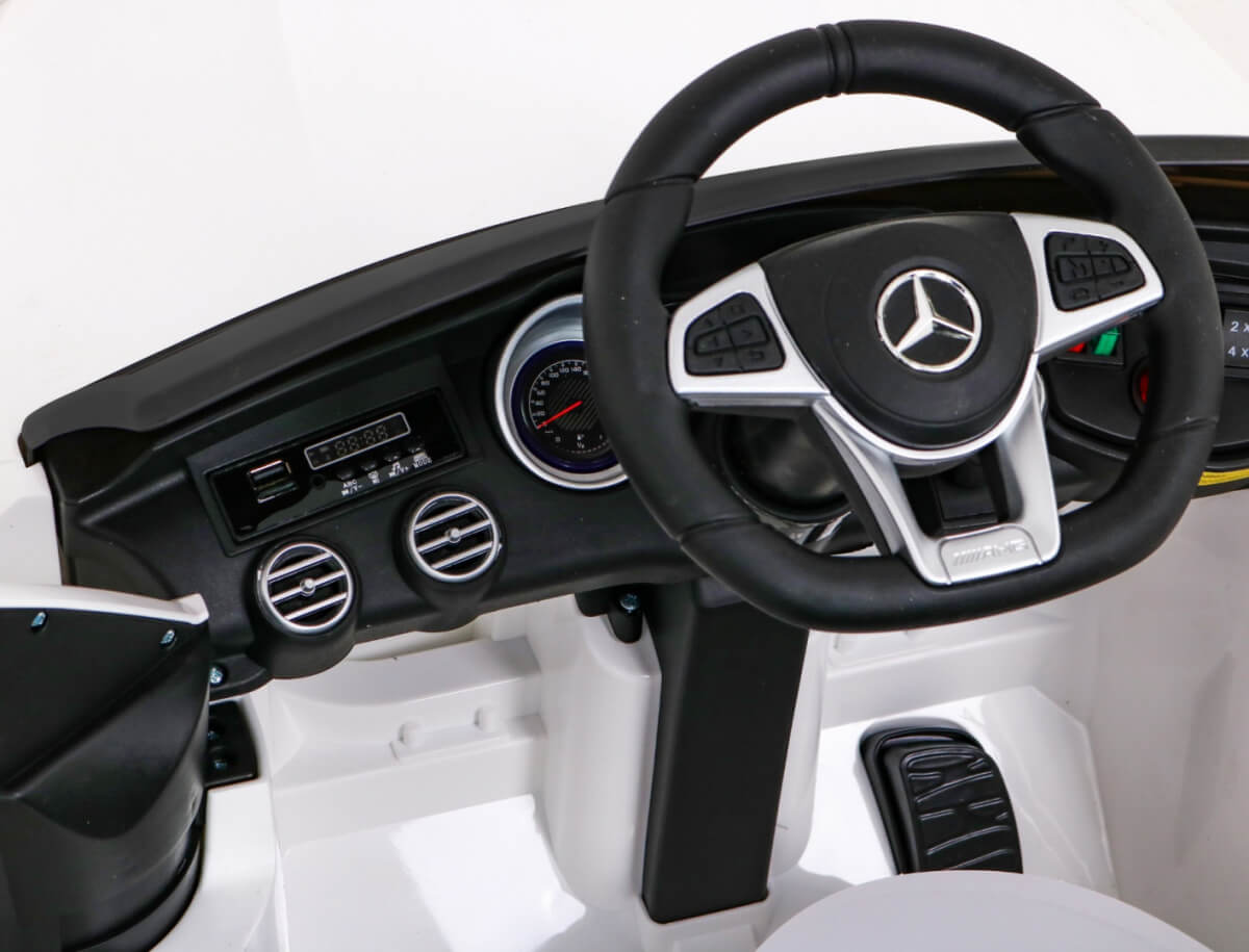 Masinuta electrica pentru copii Mercedes AMG GLC63s 4x4 (5688) Alb - imagine 6