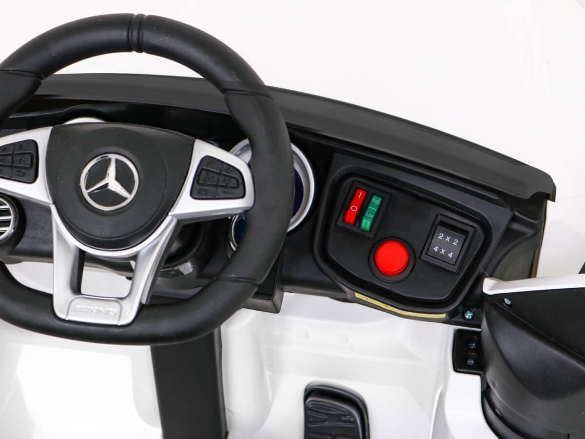 Masinuta electrica pentru copii Mercedes AMG GLC63s 4x4 (5688) Alb - imagine 7