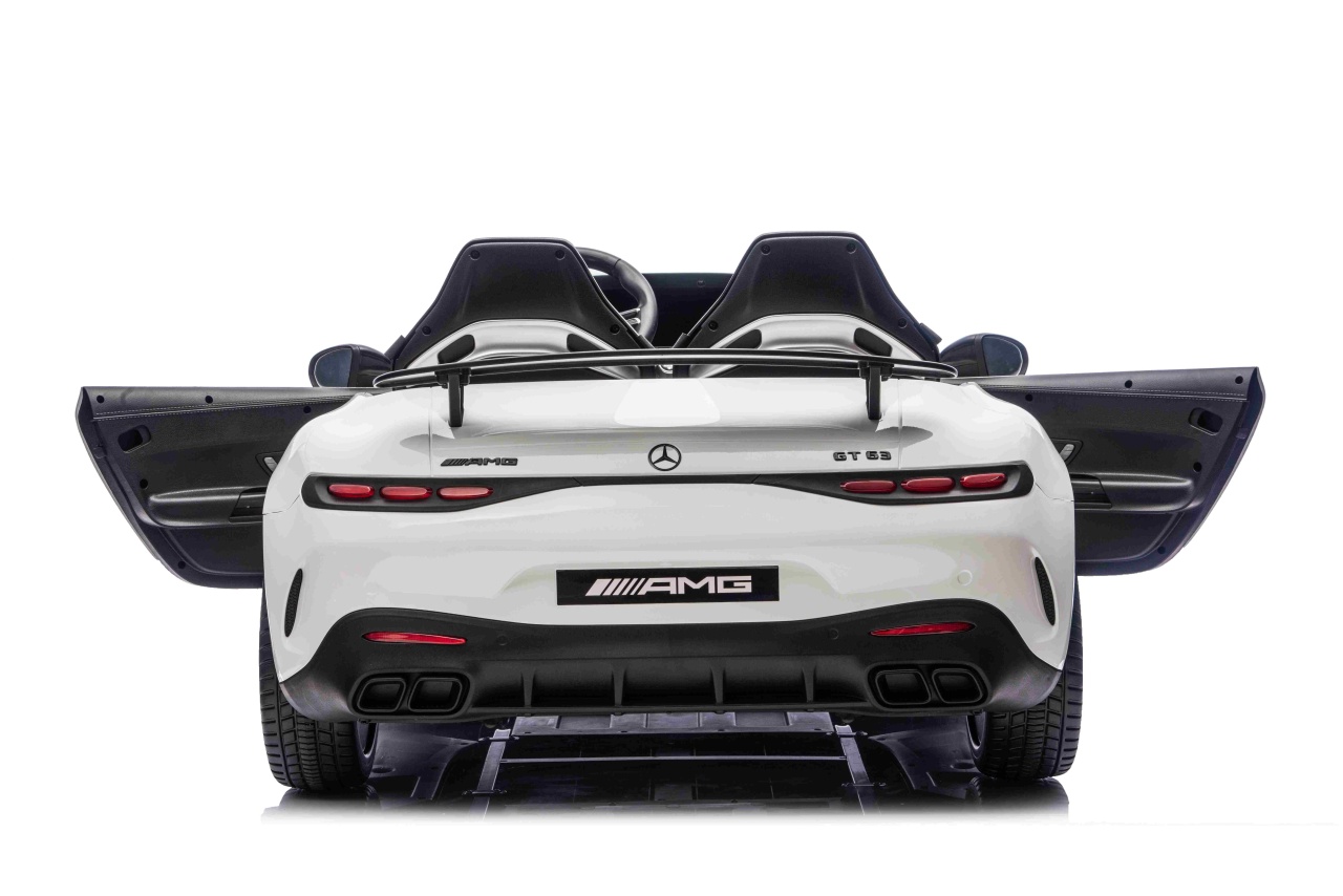 Masinuta electrica pentru copii 3-10 ani cu 2 locuri, Mercedes AMG GT63 NOU XXL 24V 800W 4x4 Alb - imagine 3