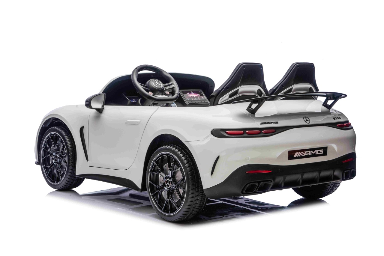 Masinuta electrica pentru copii 3-10 ani cu 2 locuri, Mercedes AMG GT63 NOU XXL 24V 800W 4x4 Alb - imagine 8