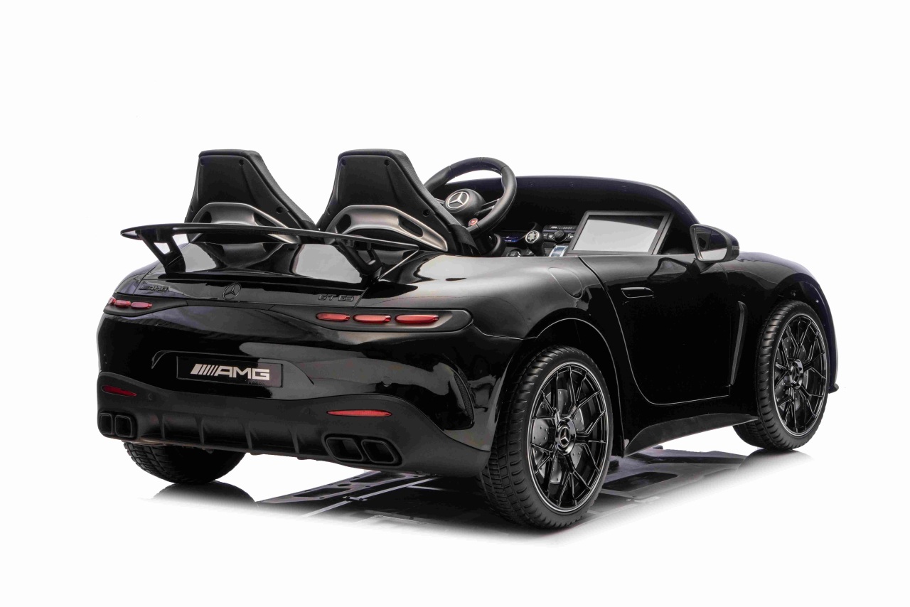 Masinuta electrica pentru copii 3-10 ani cu 2 locuri, Mercedes AMG GT63 NOU XXL 24V 800W 4x4 Negru - imagine 3