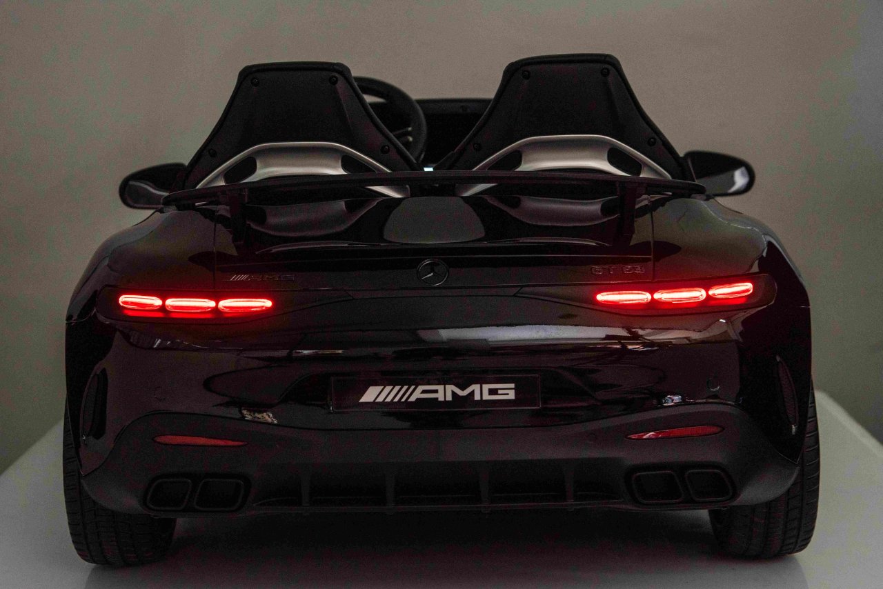 Masinuta electrica pentru copii 3-10 ani cu 2 locuri, Mercedes AMG GT63 NOU XXL 24V 800W 4x4 Negru - imagine 7