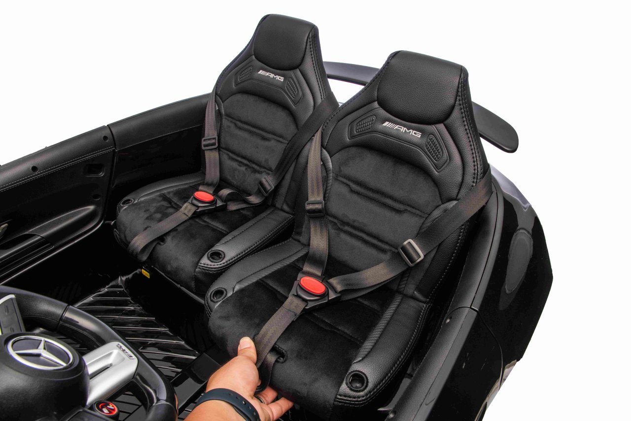 Masinuta electrica pentru copii 3-10 ani cu 2 locuri, Mercedes AMG GT63 NOU XXL 24V 800W 4x4 Alb - imagine 4