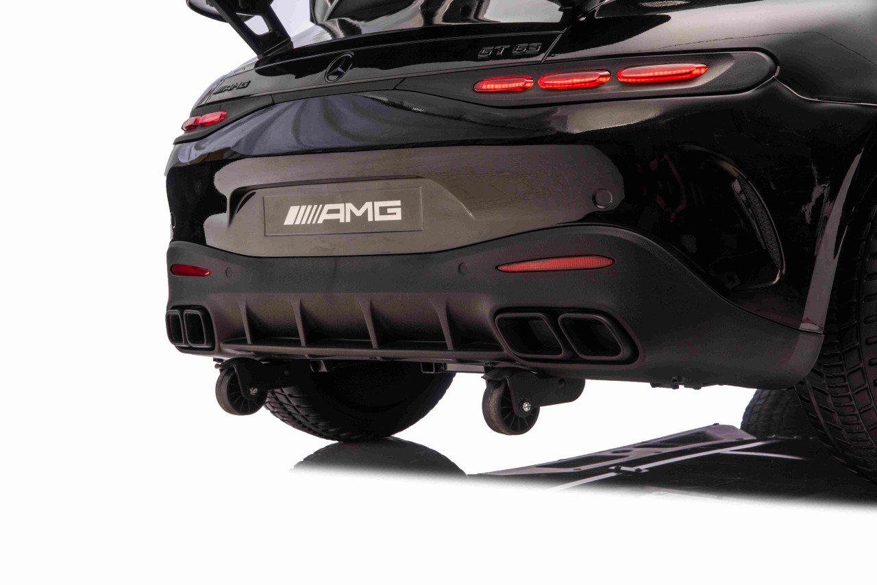 Masinuta electrica pentru copii 3-10 ani cu 2 locuri, Mercedes AMG GT63 NOU XXL 24V 800W 4x4 Negru - imagine 6
