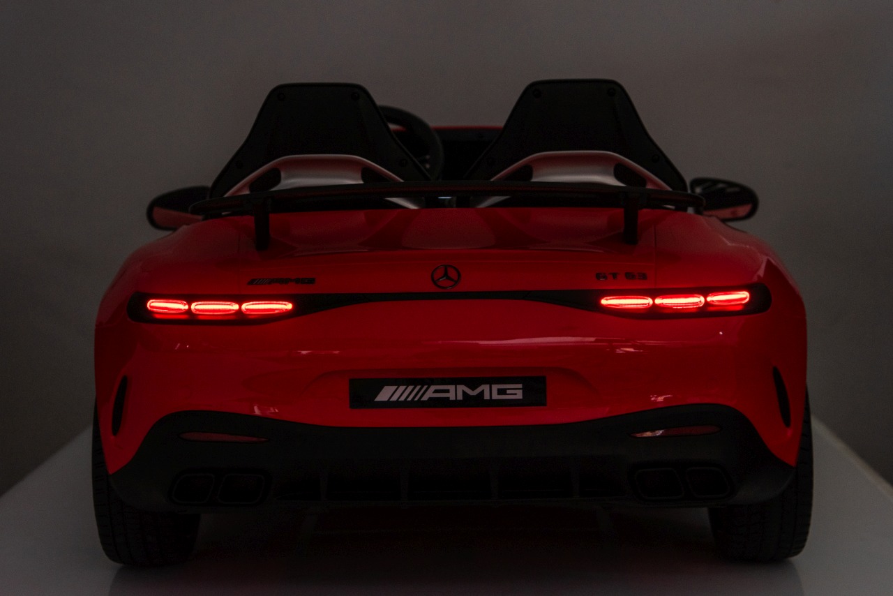 Masinuta electrica pentru copii 3-10 ani cu 2 locuri, Mercedes AMG GT63 NOU XXL 24V 800W 4x4 Rosu - imagine 7