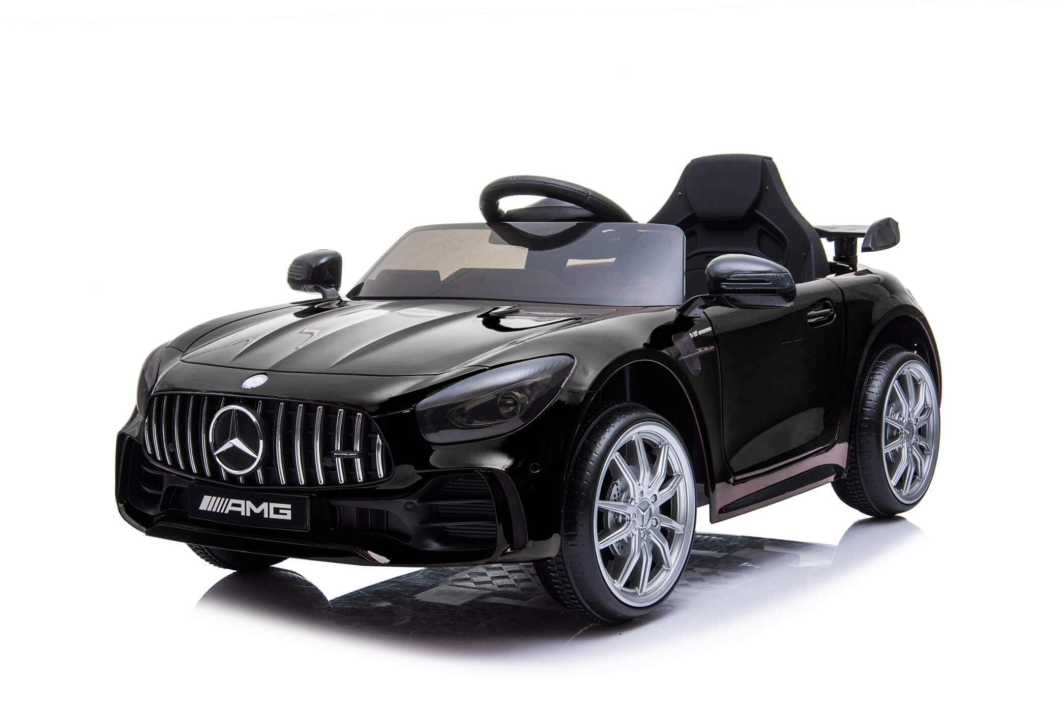 Masinuta electrica pentru copii Mercedes GTR Negru - imagine 6