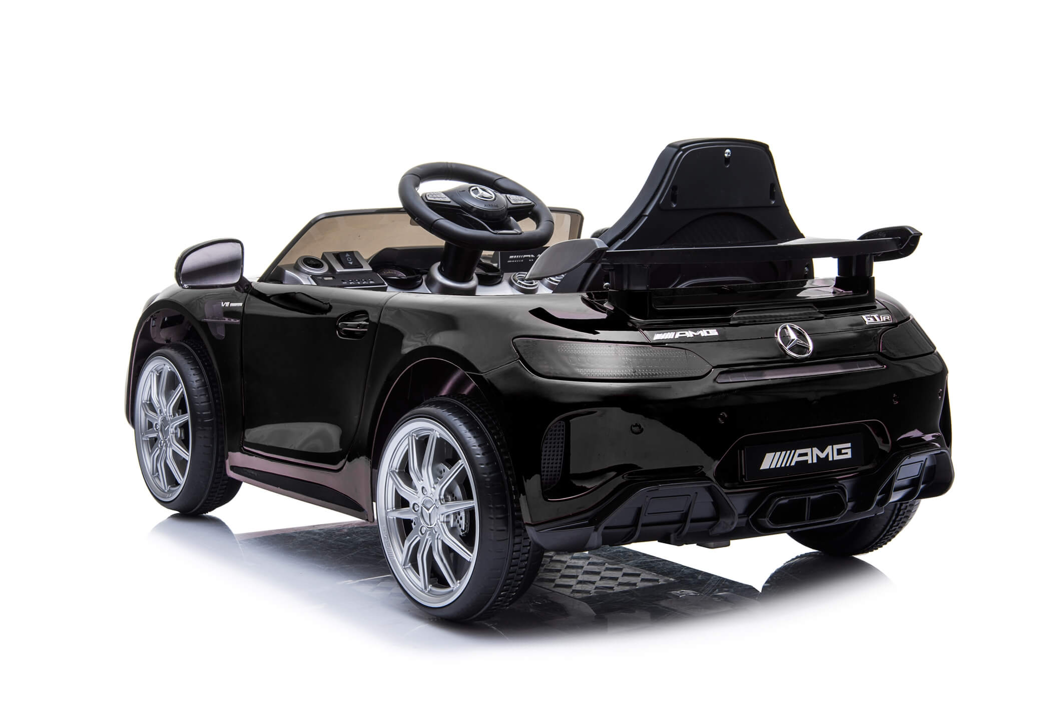 Masinuta electrica pentru copii Mercedes GTR Negru - imagine 7