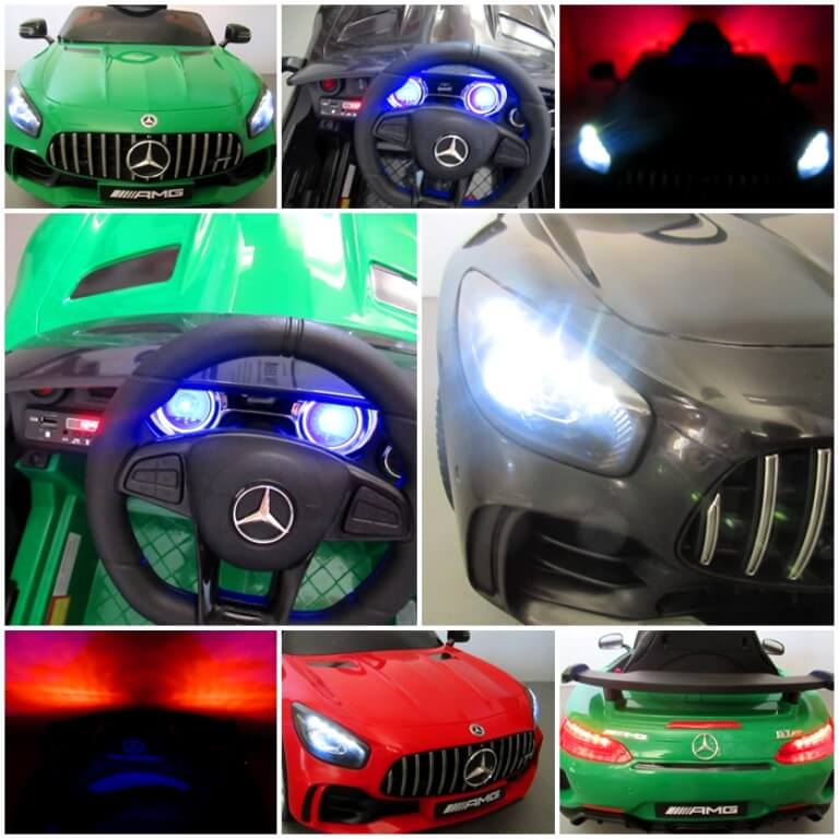 Masinuta electrica pentru copii Mercedes GTR Rosu - imagine 9