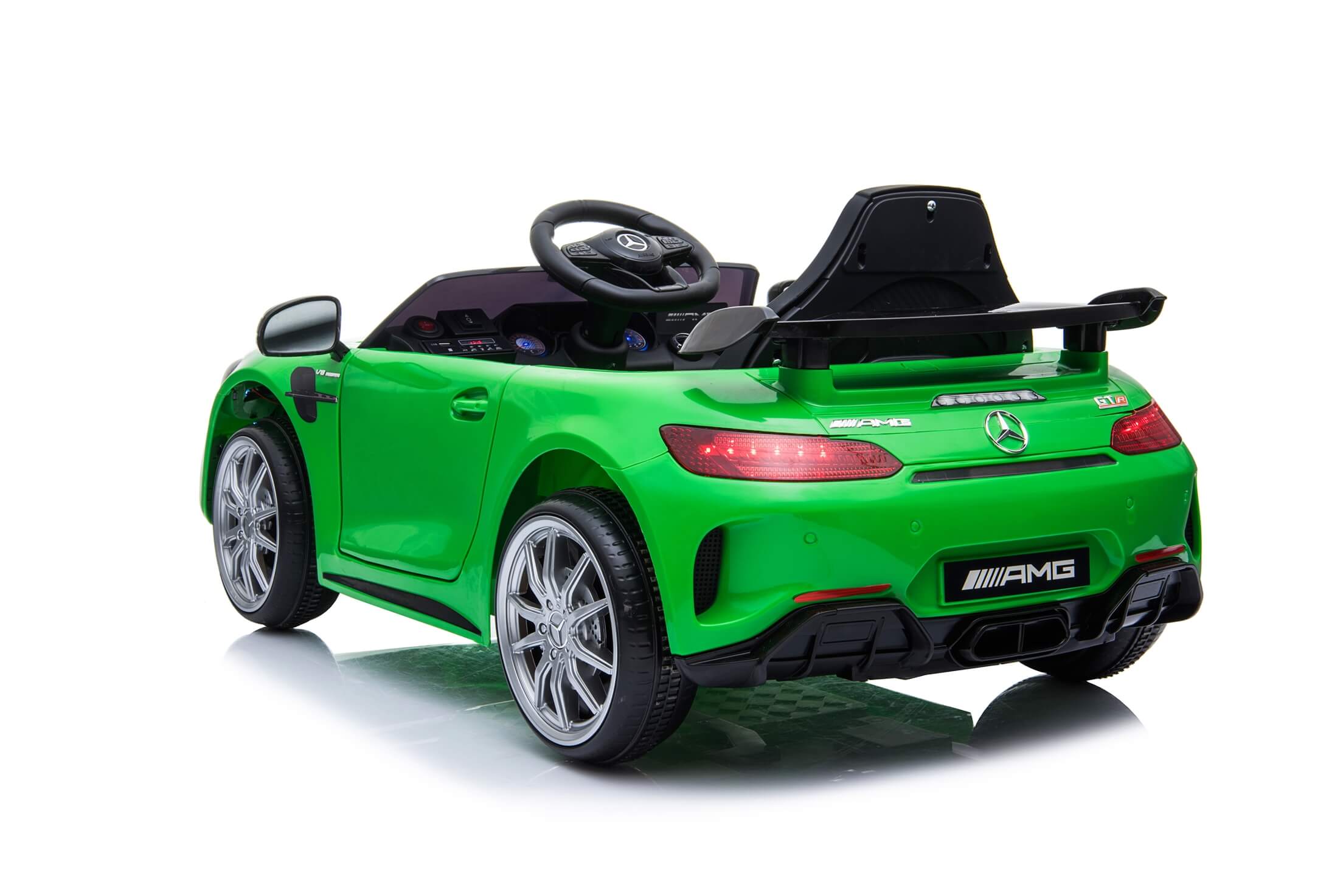 Masinuta electrica pentru copii Mercedes GTR Verde - imagine 2