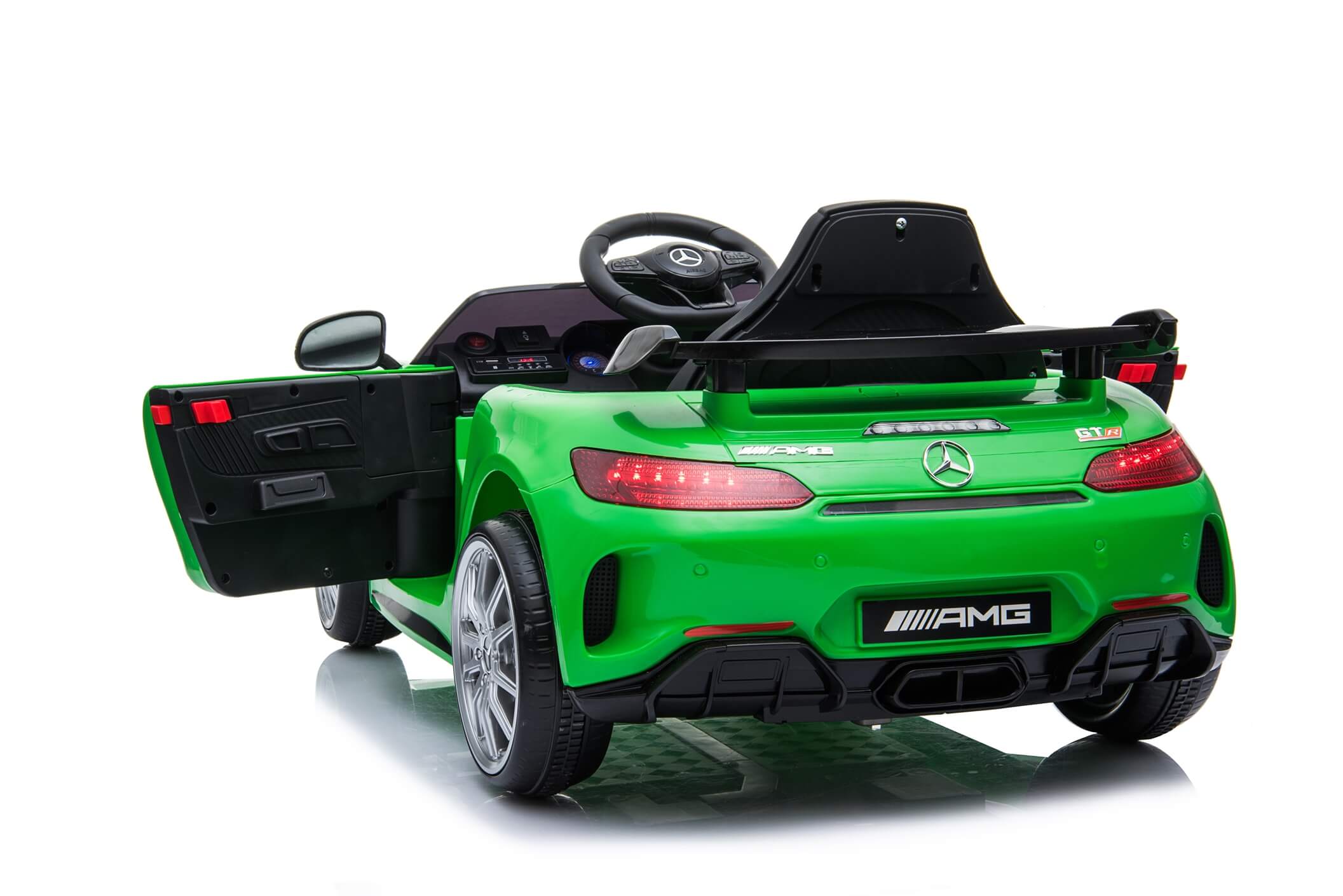 Masinuta electrica pentru copii Mercedes GTR Verde - imagine 3