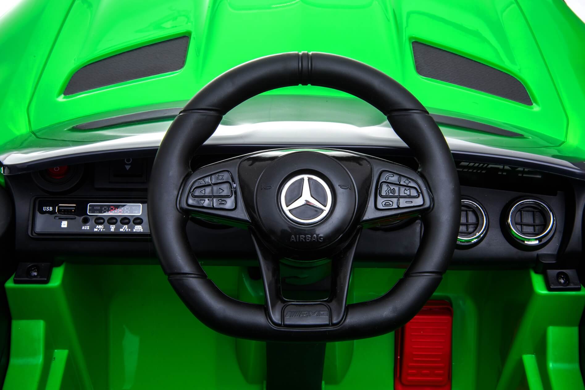 Masinuta electrica pentru copii Mercedes GTR Verde - imagine 5