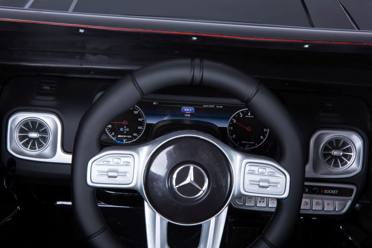 Masinuta electrica pentru copii Mercedes Benz AMG G63 12V 60W Lux (s306) Rosu - imagine 5
