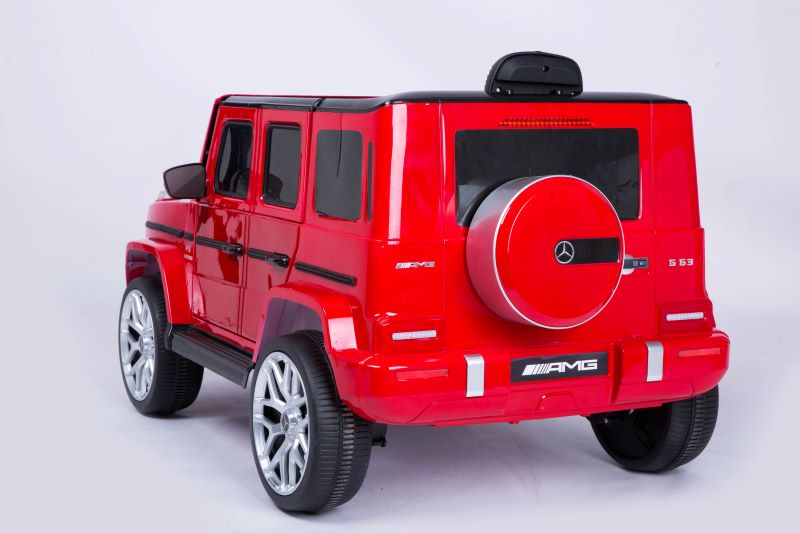 Masinuta electrica pentru copii Mercedes Benz AMG G63 12V 60W Lux (s306) Rosu - imagine 3