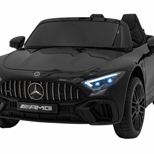 Masinuta electrica pentru copii Mercedes Benz AMG SL63 4×4 12V 200W, roti EVA, scaun piele, telecomanda parentala, Negru