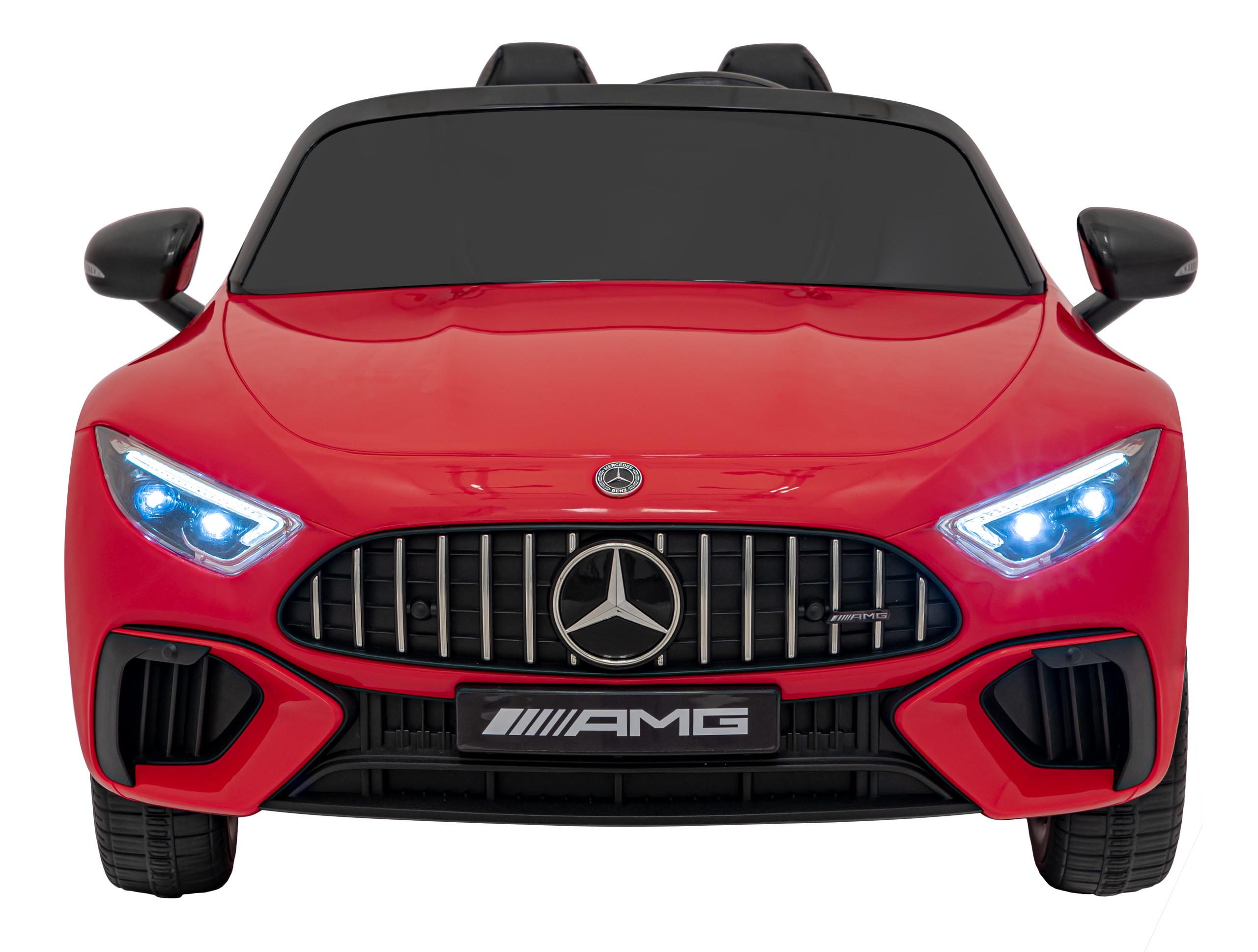 Masinuta electrica pentru copii Mercedes Benz AMG SL63 4x4 12V 200W, roti EVA, scaun piele, telecomanda parentala, Rosu - imagine 3