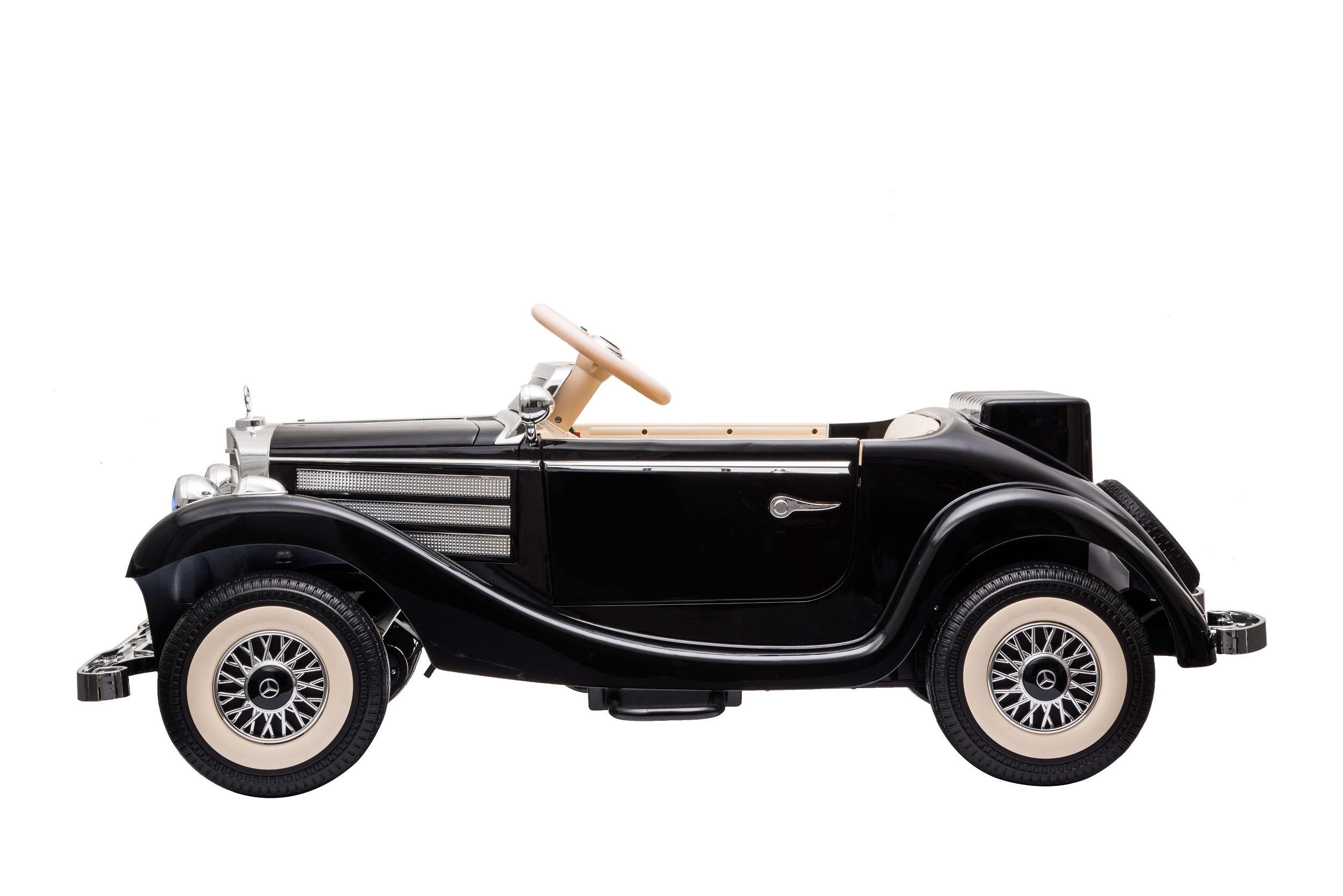Masinuta electrica pentru copii Mercedes Retro TYP 540K (A200-power 4x4) Negru - imagine 2