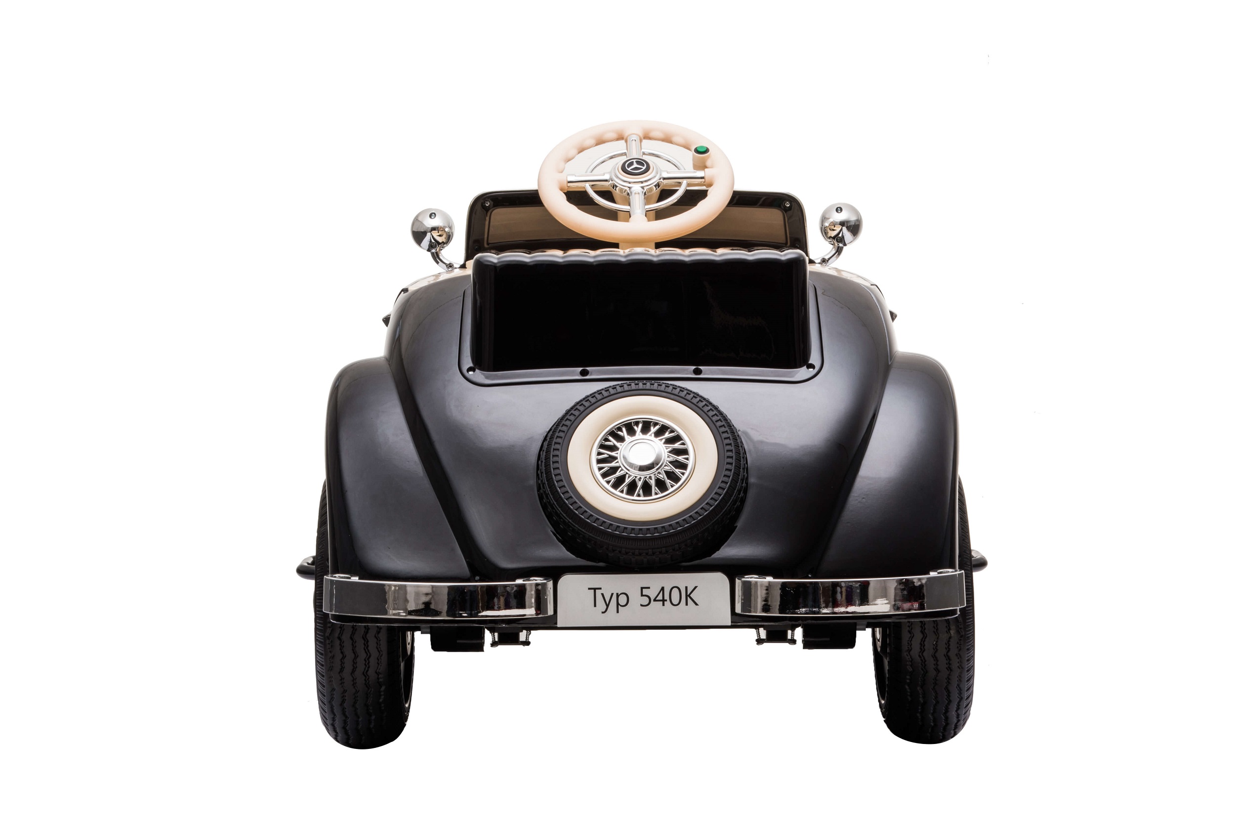 Masinuta electrica pentru copii Mercedes Retro TYP 540K (A200-power 4x4) Negru - imagine 4