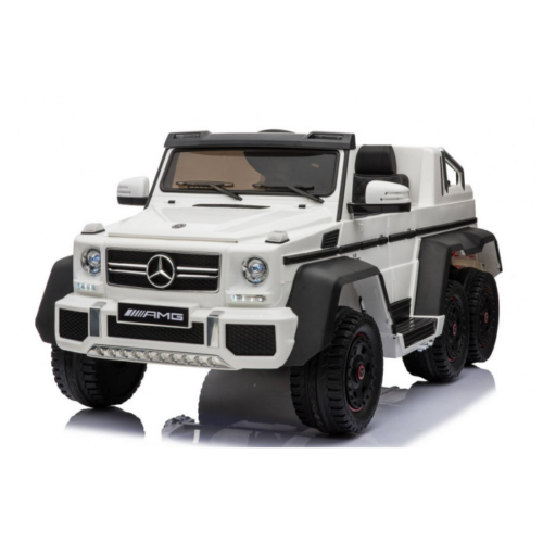 Masinuta electrica pentru copii Mercedes-Benz G63 AMG 6×6 cu tableta mp4 (1888-mp4) Alb
