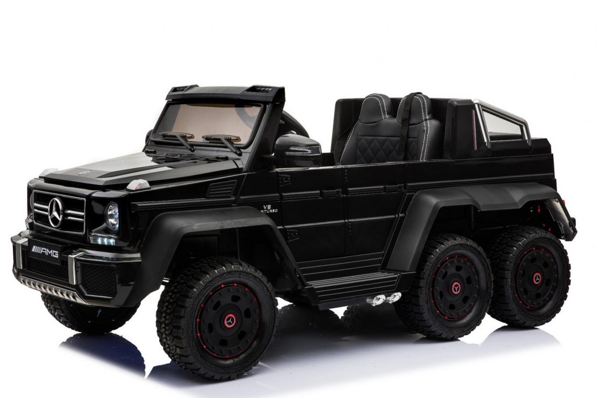 Masinuta electrica pentru copii Mercedes-Benz G63 AMG 6x6 cu tableta mp4 (1888-mp4) Negru - imagine 2
