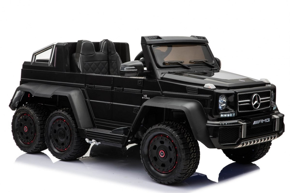 Masinuta electrica pentru copii Mercedes-Benz G63 AMG 6x6 cu tableta mp4 (1888-mp4) Negru - imagine 3