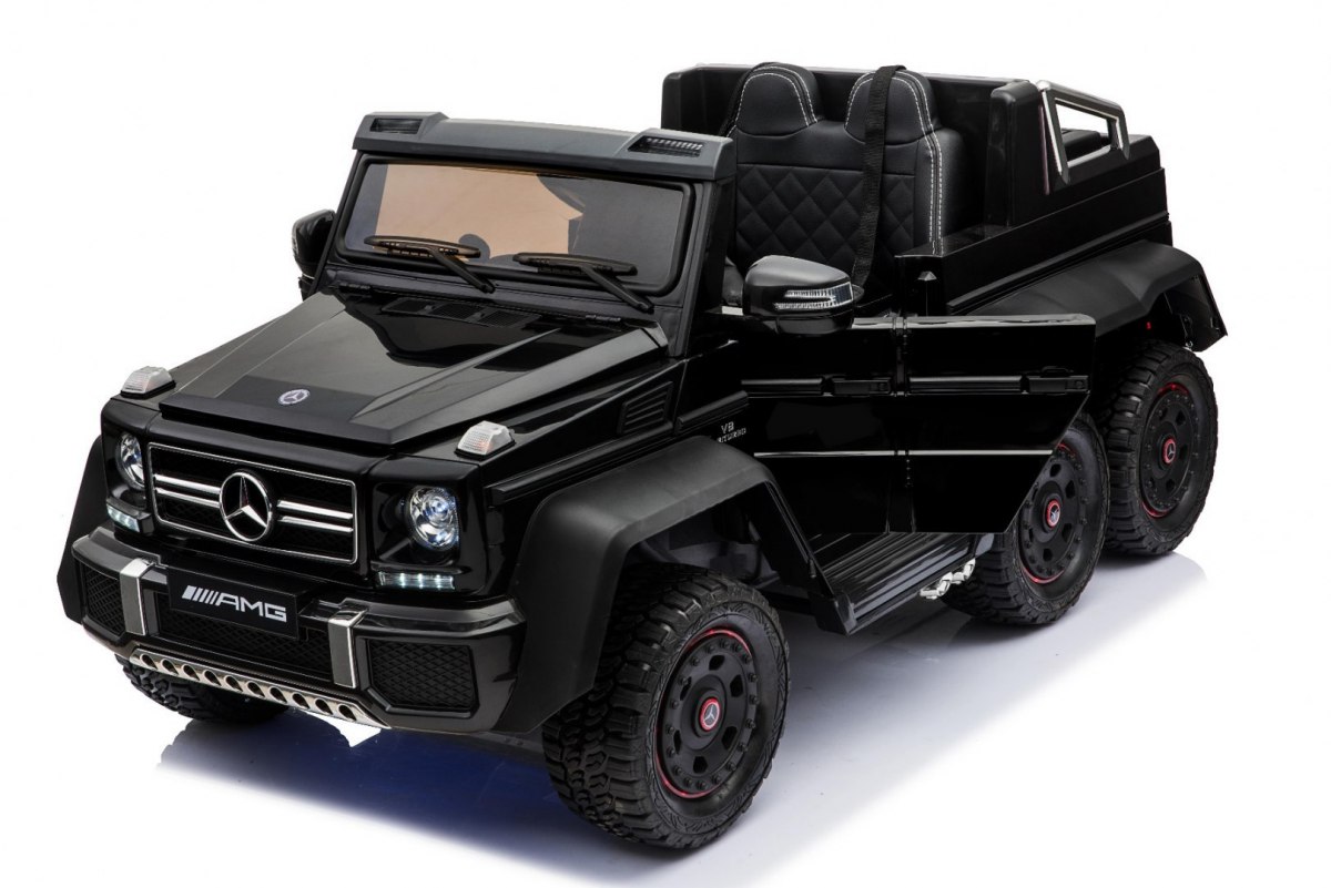 Masinuta electrica pentru copii Mercedes-Benz G63 AMG 6x6 cu tableta mp4 (1888-mp4) Negru - imagine 6