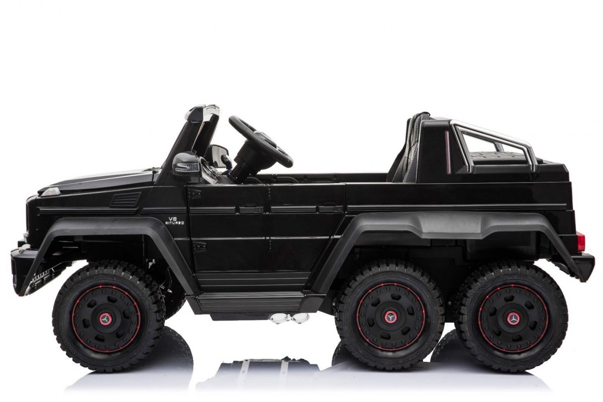 Masinuta electrica pentru copii Mercedes-Benz G63 AMG 6x6 cu tableta mp4 (1888-mp4) Negru - imagine 5