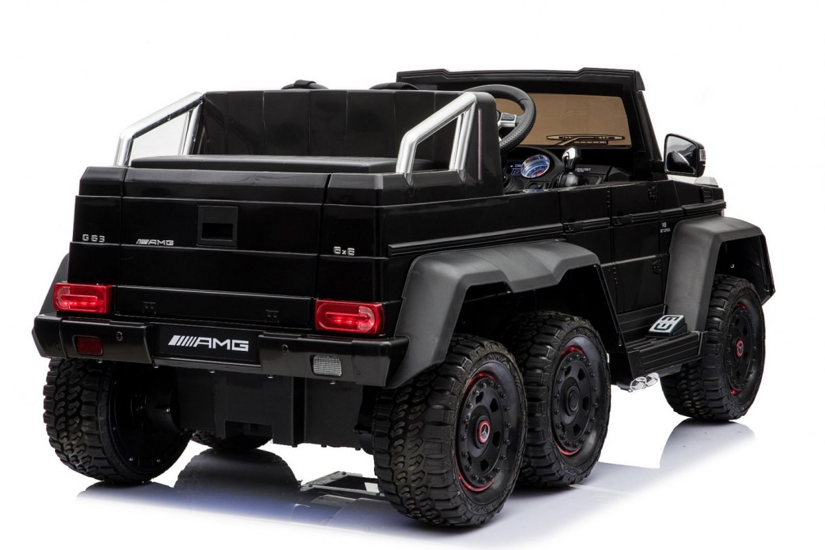 Masinuta electrica pentru copii Mercedes-Benz G63 AMG 6x6 cu tableta mp4 (1888-mp4) Negru - imagine 4