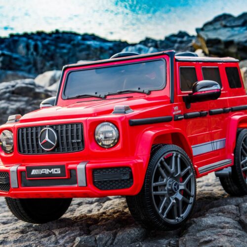 Masinuta electrica pentru copii Mercedes AMG G63 12V 60W (bbh-0002) Rosu