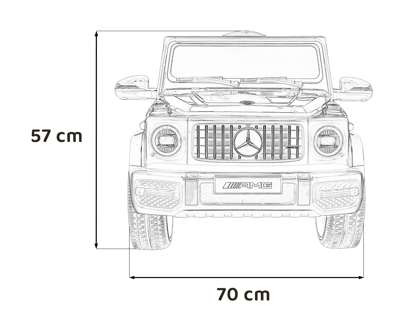 Masinuta electrica pentru copii Mercedes AMG G63 12V 60W (BBH-0002LD) Rosu - imagine 3
