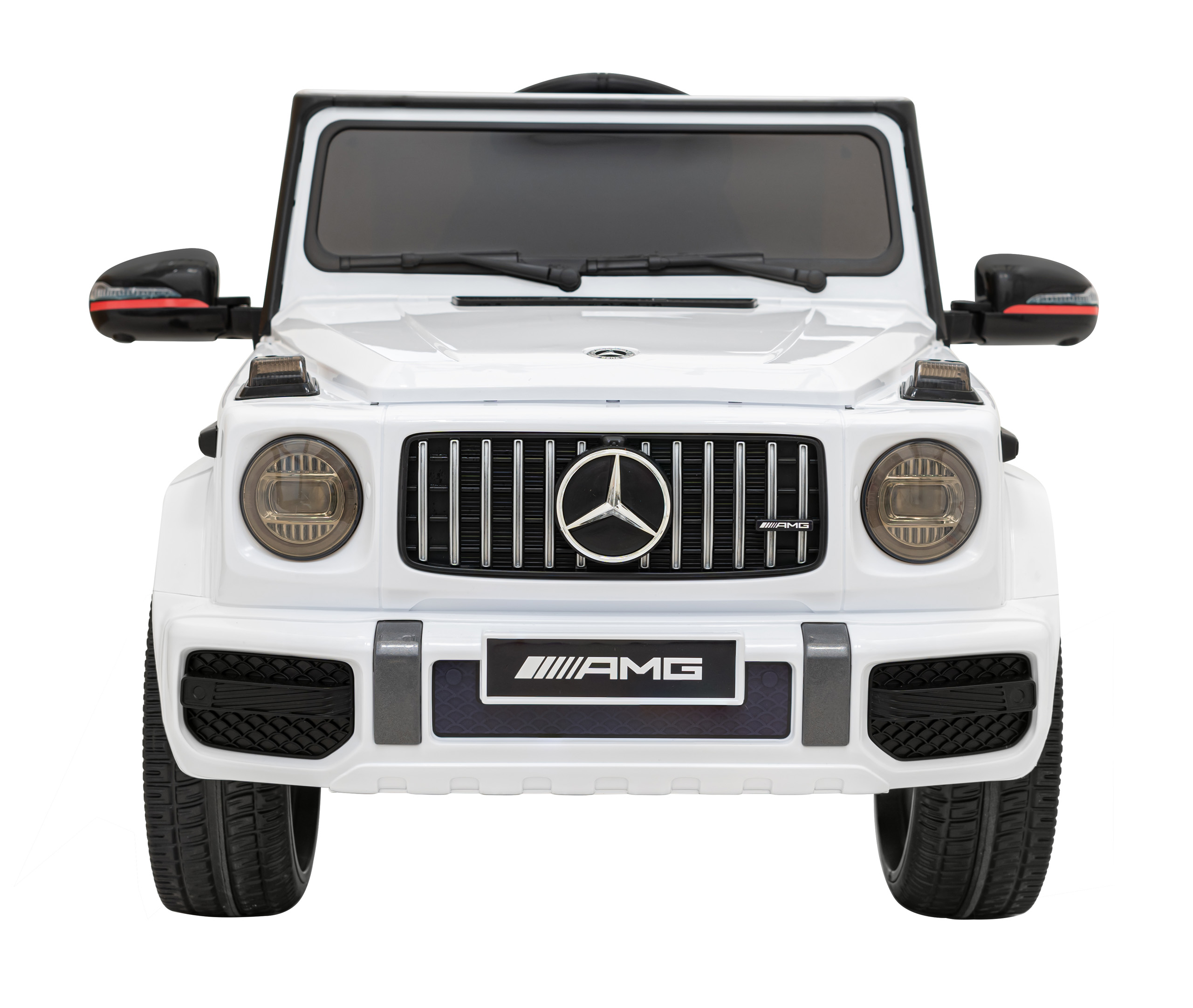 Masinuta electrica pentru copii Mercedes AMG G63 12V 70W, roti EVA, scaun piele, telecomanda parentala, Alb - imagine 6