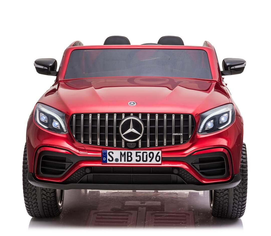 Masinuta electrica pentru copii cu 2 locuri Mercedes AMG GLC 63s 4x4 cu ecran LCD (XMX608) Visiniu metalizat - imagine 10