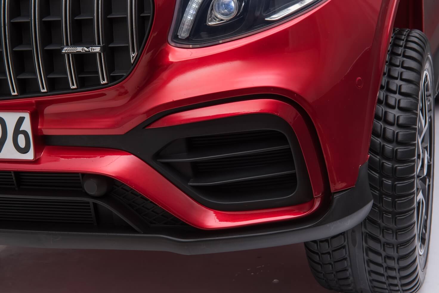 Masinuta electrica pentru copii cu 2 locuri Mercedes AMG GLC 63s 4x4 cu ecran LCD (XMX608) Visiniu metalizat - imagine 16
