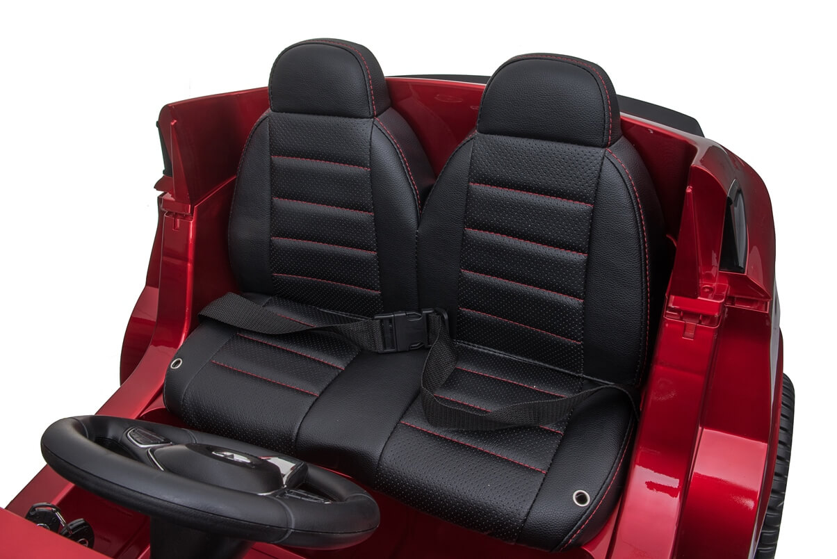 Masinuta electrica pentru copii cu 2 locuri Mercedes AMG GLC 63s 4x4 cu ecran LCD (XMX608) Visiniu metalizat - imagine 5