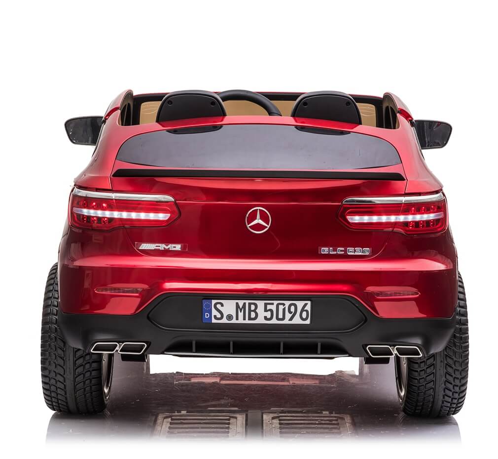 Masinuta electrica pentru copii cu 2 locuri Mercedes AMG GLC 63s 4x4 cu ecran LCD (XMX608) Visiniu metalizat - imagine 2