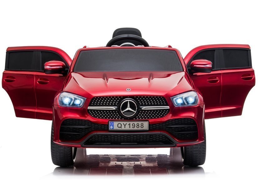 Masinuta electrica pentru copii Mercedes GLE450 Lux Fast edition 12V 90W (1988) Visiniu metalizat - imagine 2