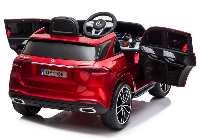 Masinuta electrica pentru copii Mercedes GLE450 Lux Fast edition 12V 90W (1988) Visiniu metalizat - imagine 3