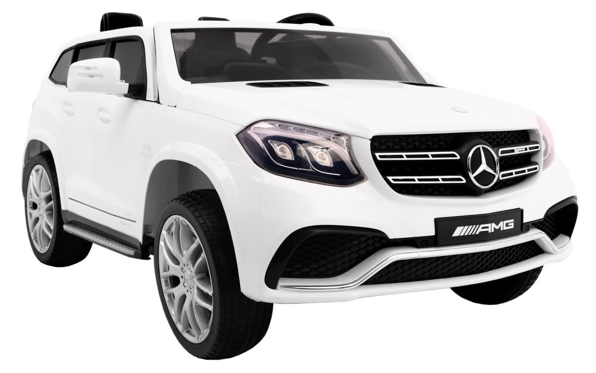 Masinuta electrica penru copii MERCEDES GLS63 AMG 4WD (HL228) Alb metalizat - imagine 6