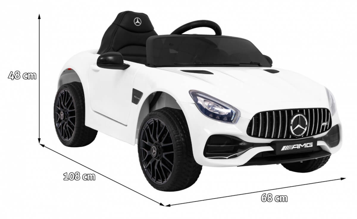 Masinuta electrica pentru copii Mercedes Benz GT (2588) Alb - imagine 2