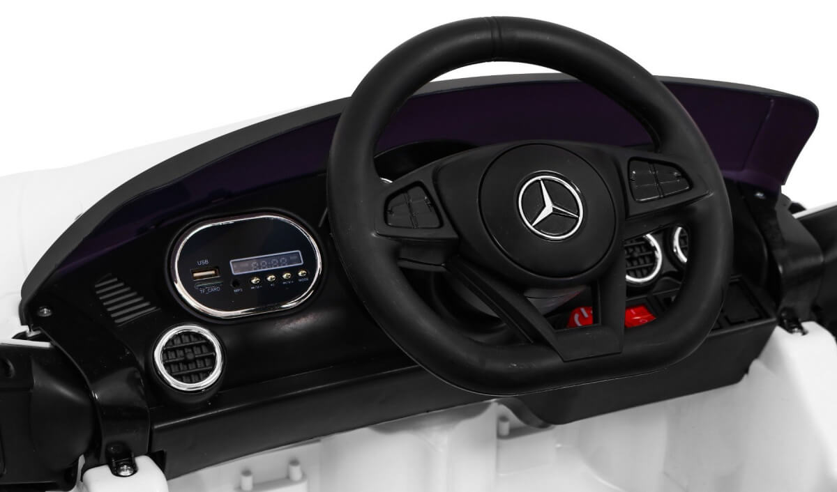 Masinuta electrica pentru copii Mercedes Benz GT (2588) Alb - imagine 4