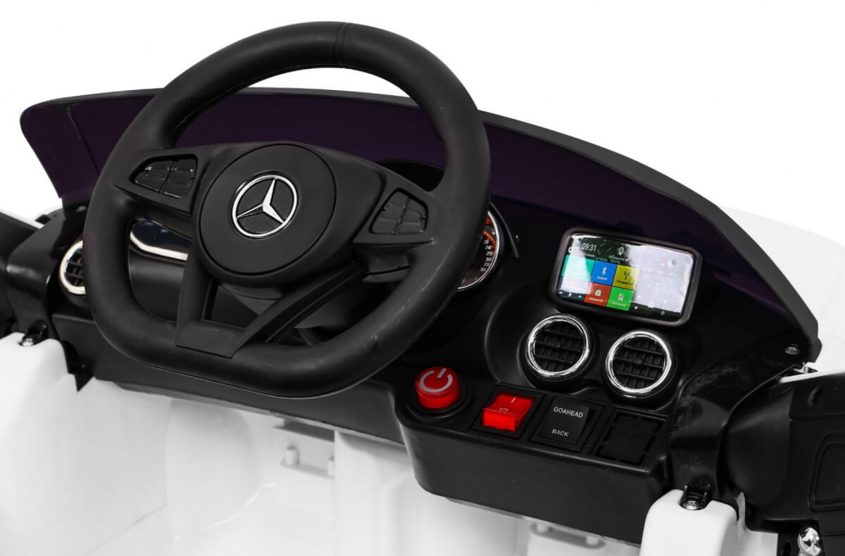 Masinuta electrica pentru copii Mercedes Benz GT (2588) Alb - imagine 5